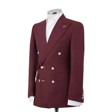 Aidase Luxury Wedding Suits For Men Double Breasted Groom Wear Slim Fit Tuxedos Evening Party 2 Pcs Jacket Pants Custom Made aidase-shop